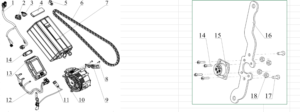 ELECTRIC COMPONENTS Diagram
